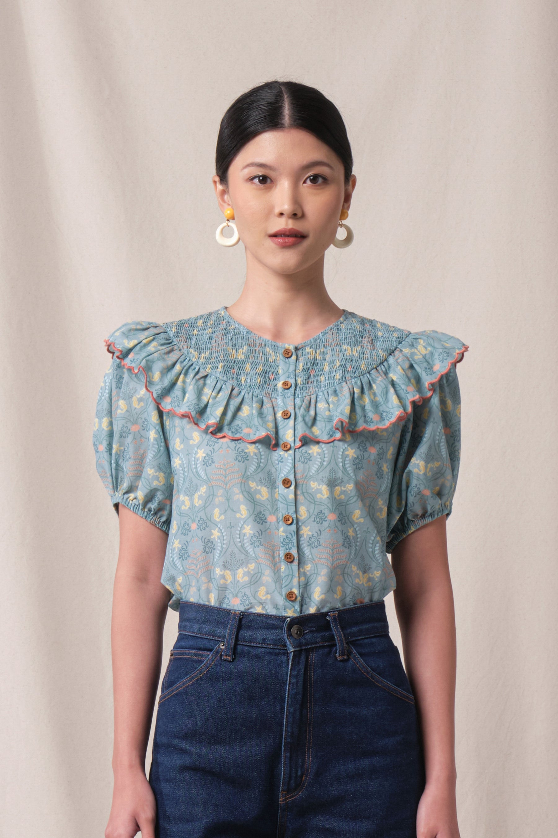 DAISY Top in Blue Segara