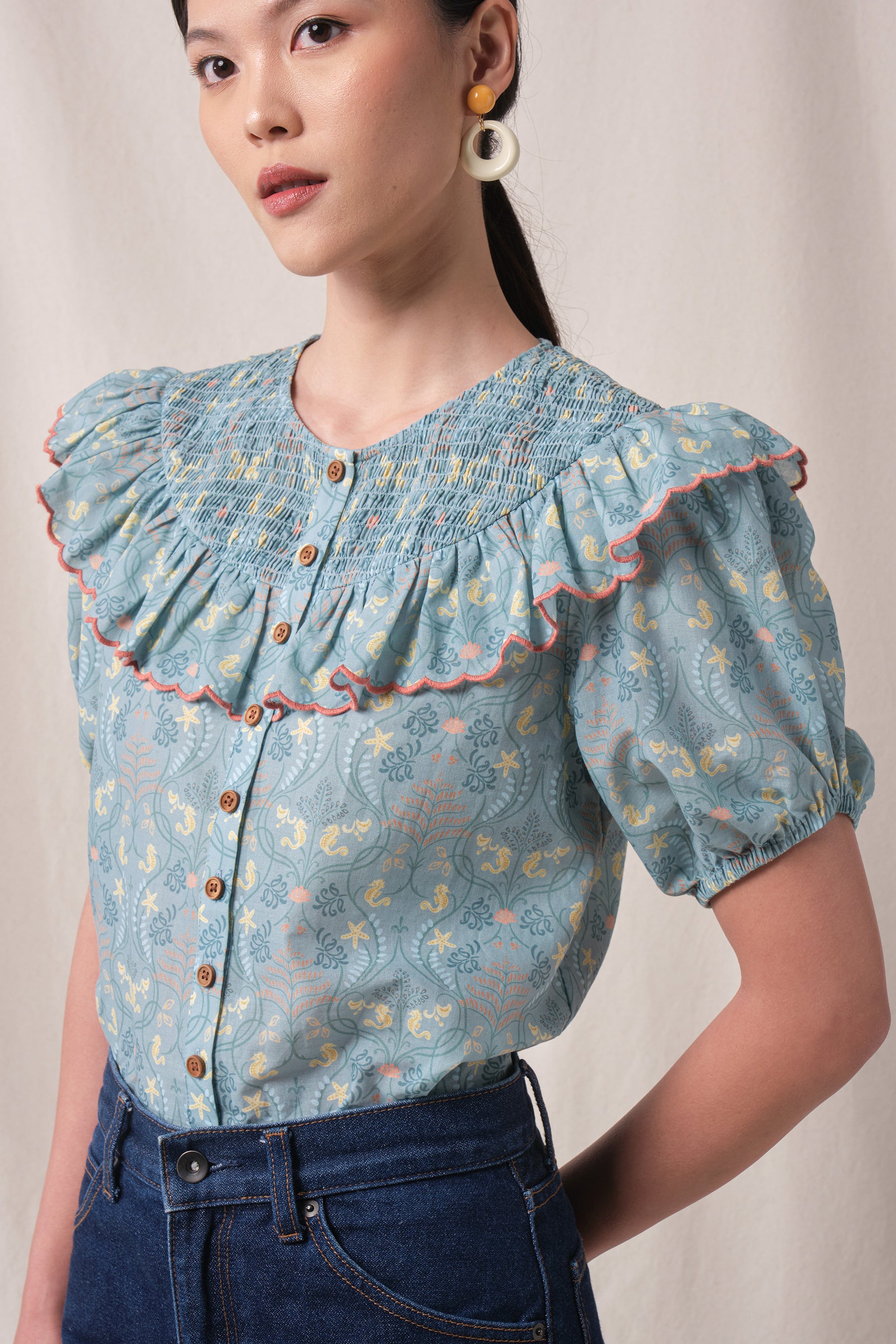 DAISY Top in Blue Segara