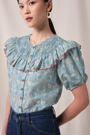 DAISY Top in Blue Segara