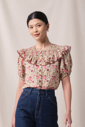 DAISY Top in Beige Manggis