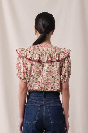 DAISY Top in Beige Manggis
