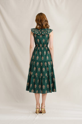 DANIELLE Dress in Green Mamuli