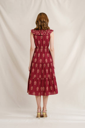 DANIELLE Dress in Red Mamuli