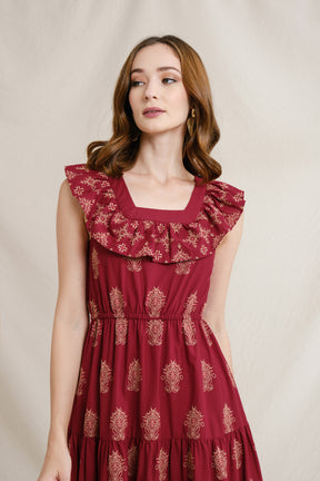 DANIELLE Dress in Red Mamuli