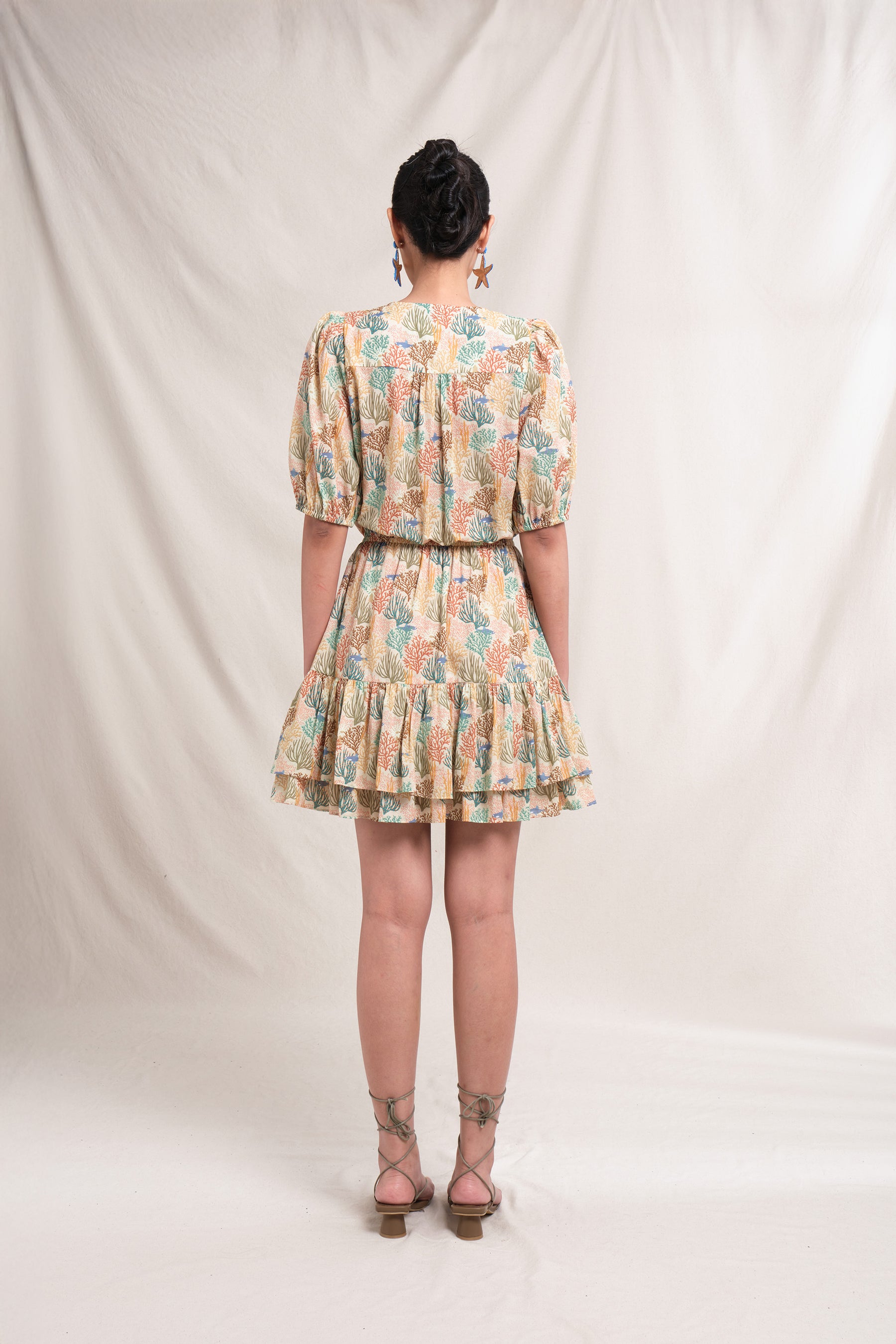 DANIKA Dress in Beige Coral