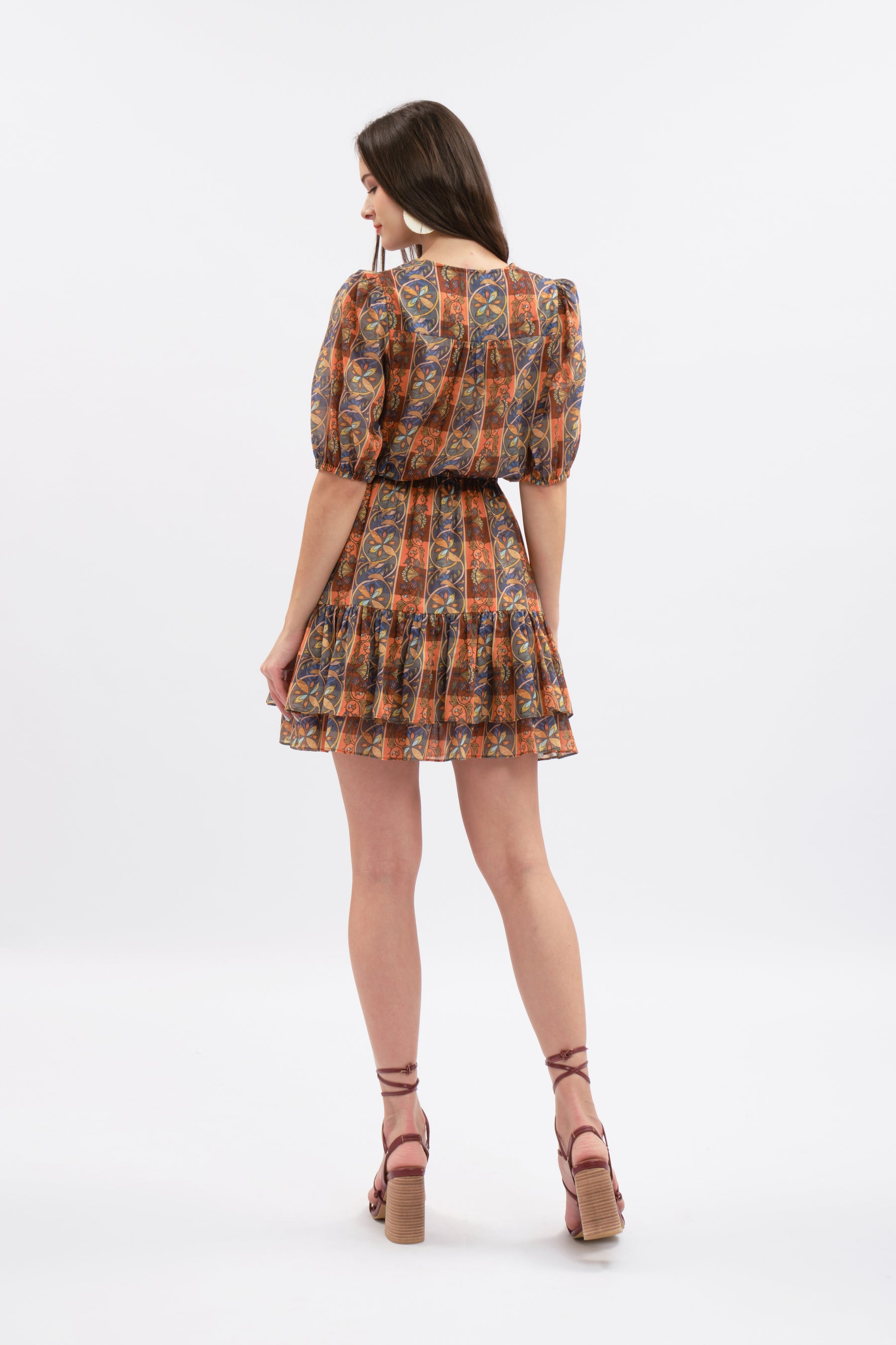 DANIKA Dress in Orange Lipa