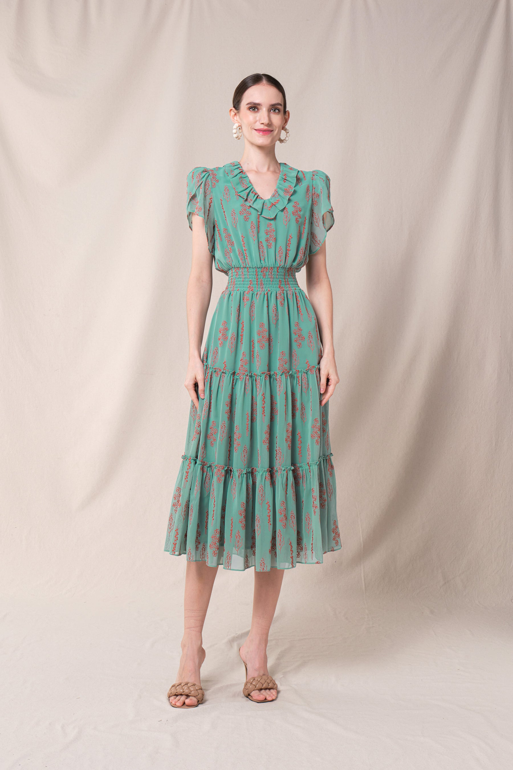 DARIA Dress in Blue Tulu