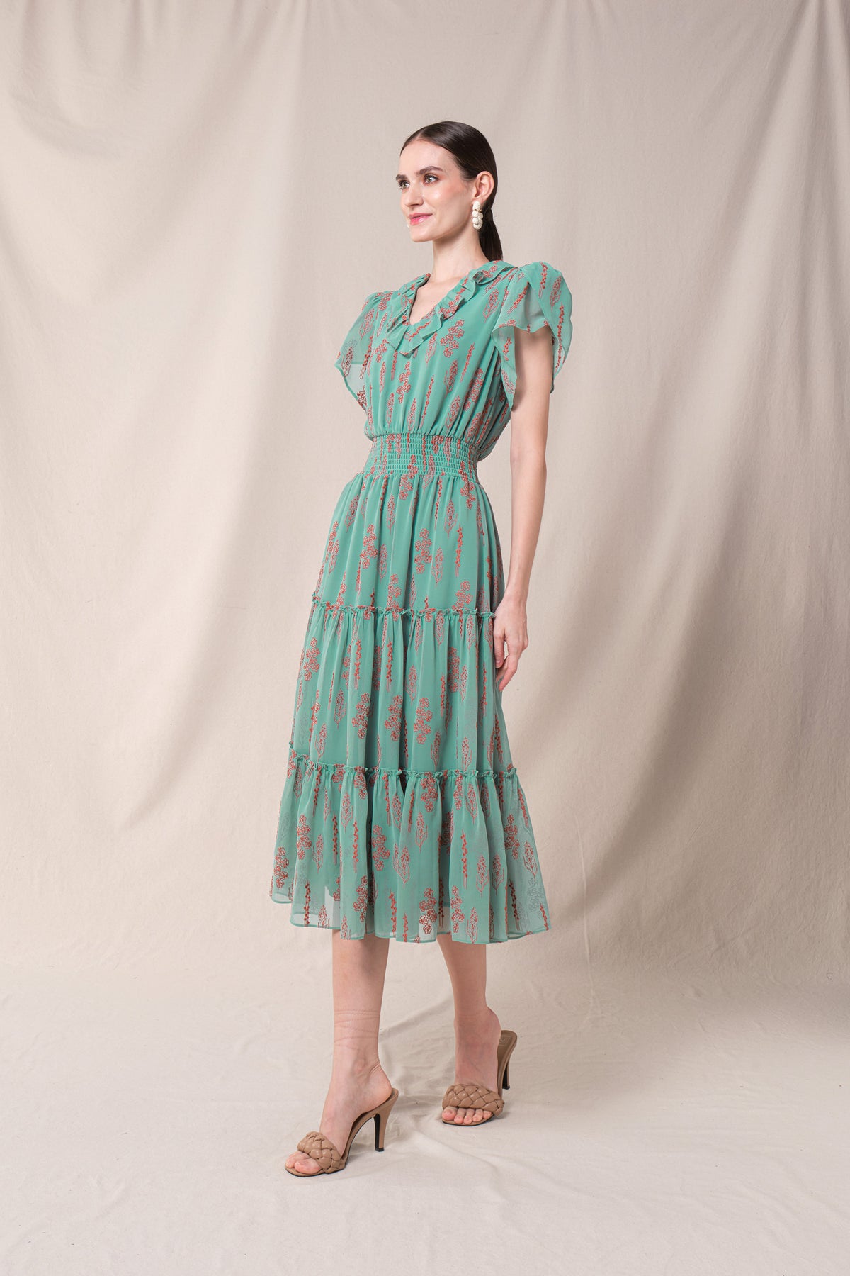 DARIA Dress in Blue Tulu