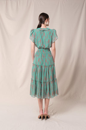 DARIA Dress in Blue Tulu