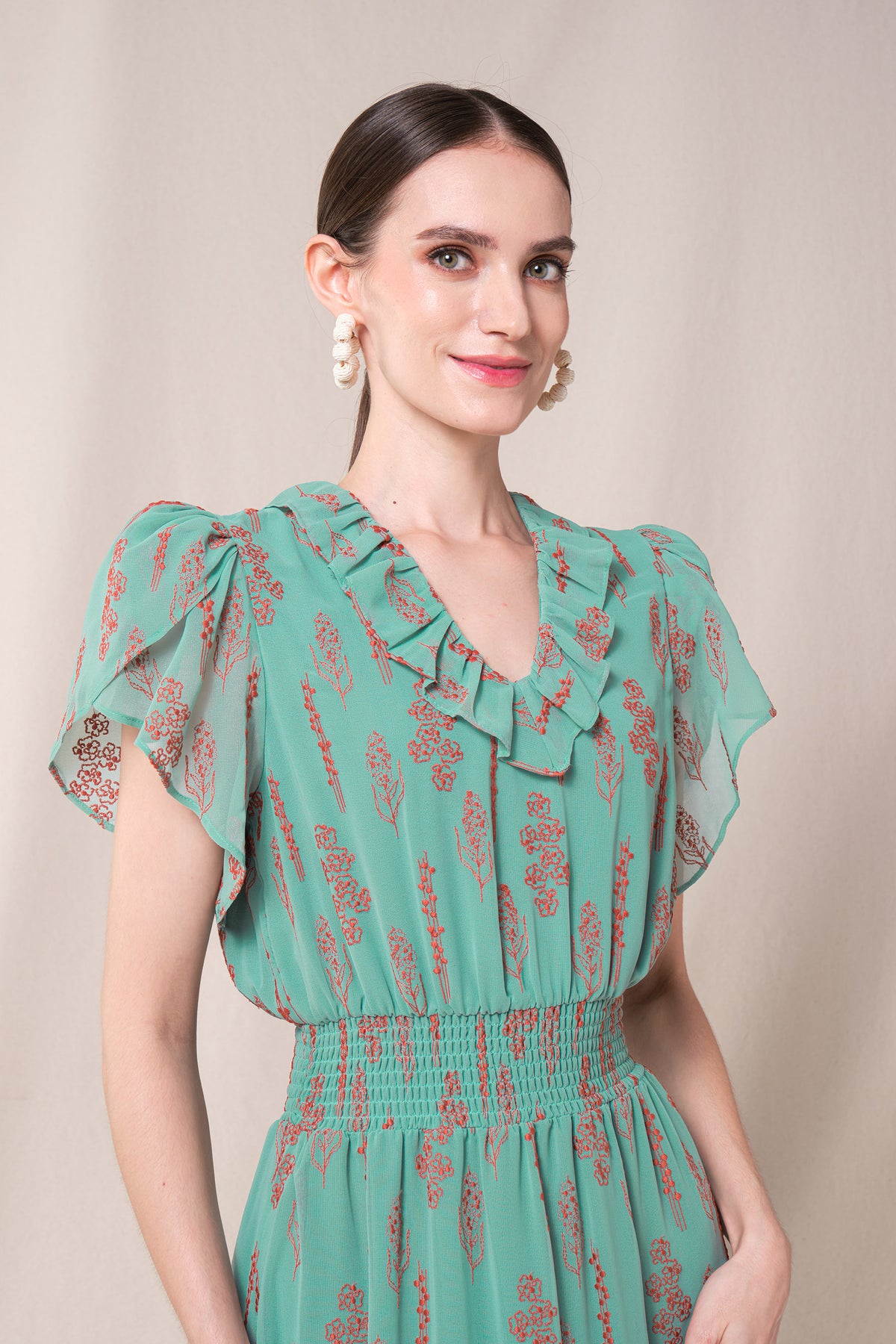 DARIA Dress in Blue Tulu