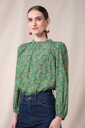 DENISE Top in Green Kelana