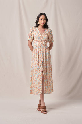 DEONA Dress in Beige Marigold