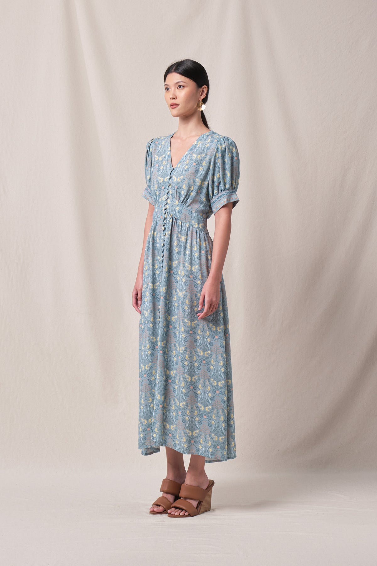 DEONA Dress in Blue Segara