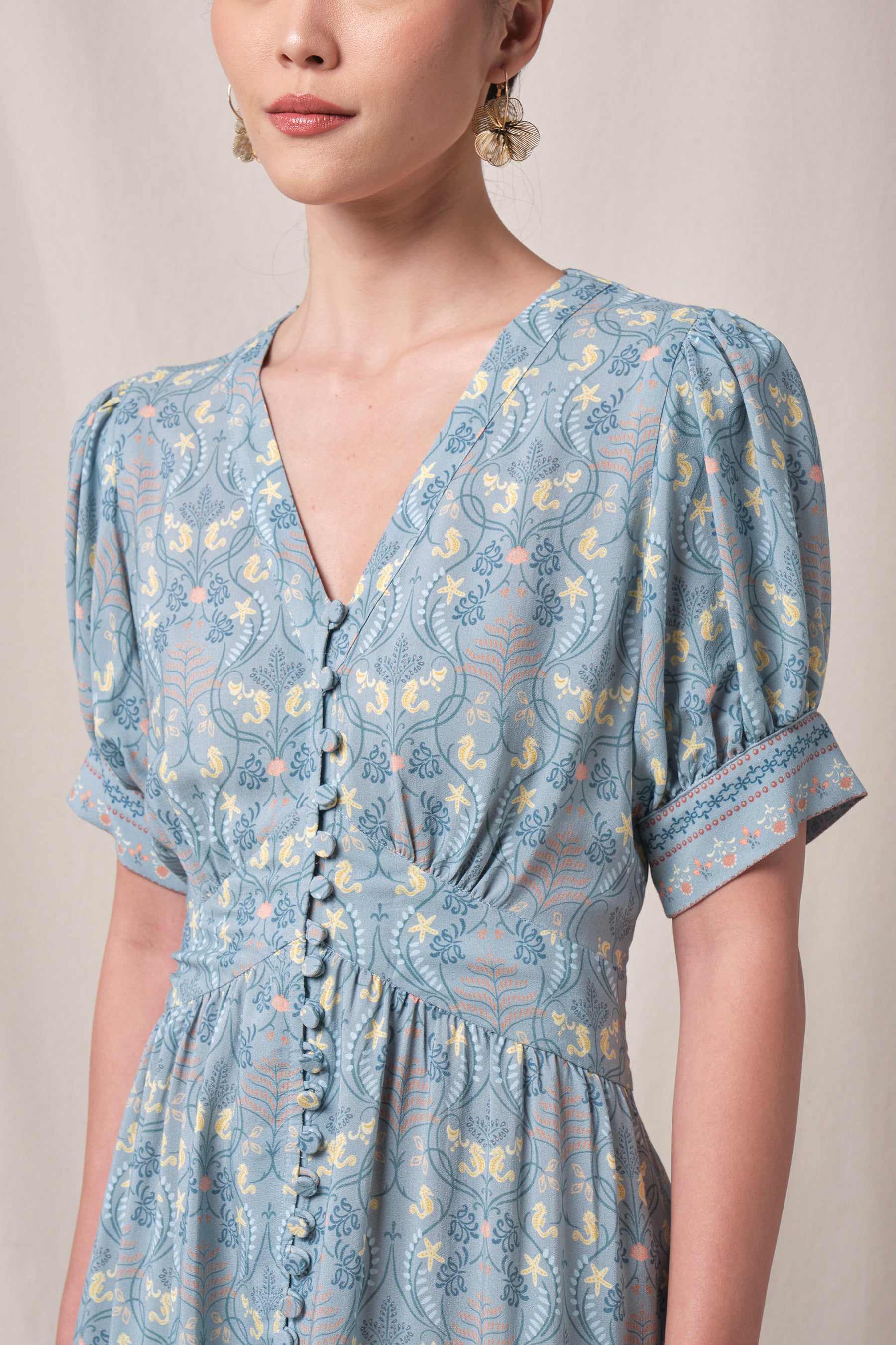 DEONA Dress in Blue Segara