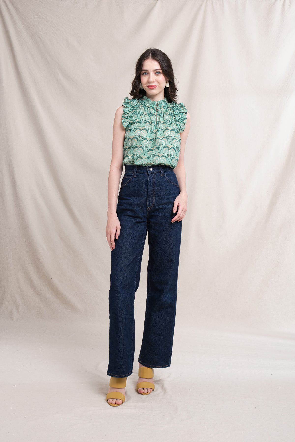 DOVIE Top in Mint Tatiala