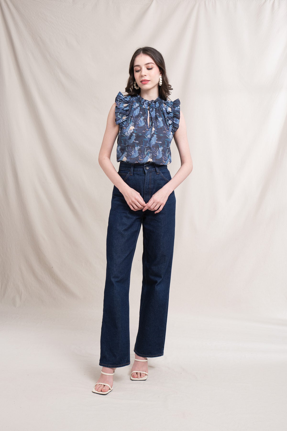 DOVIE Top in Navy Bunaken