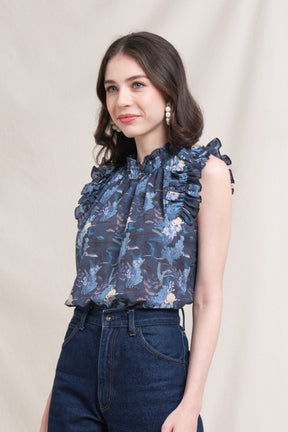 DOVIE Top in Navy Bunaken