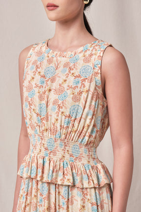 EDLYN Dress in Beige Marigold
