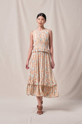 EDLYN Dress in Beige Marigold