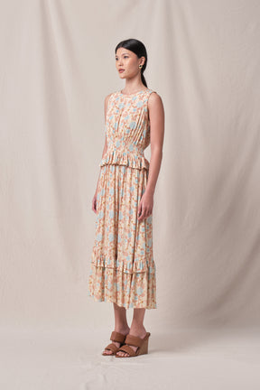 EDLYN Dress in Beige Marigold