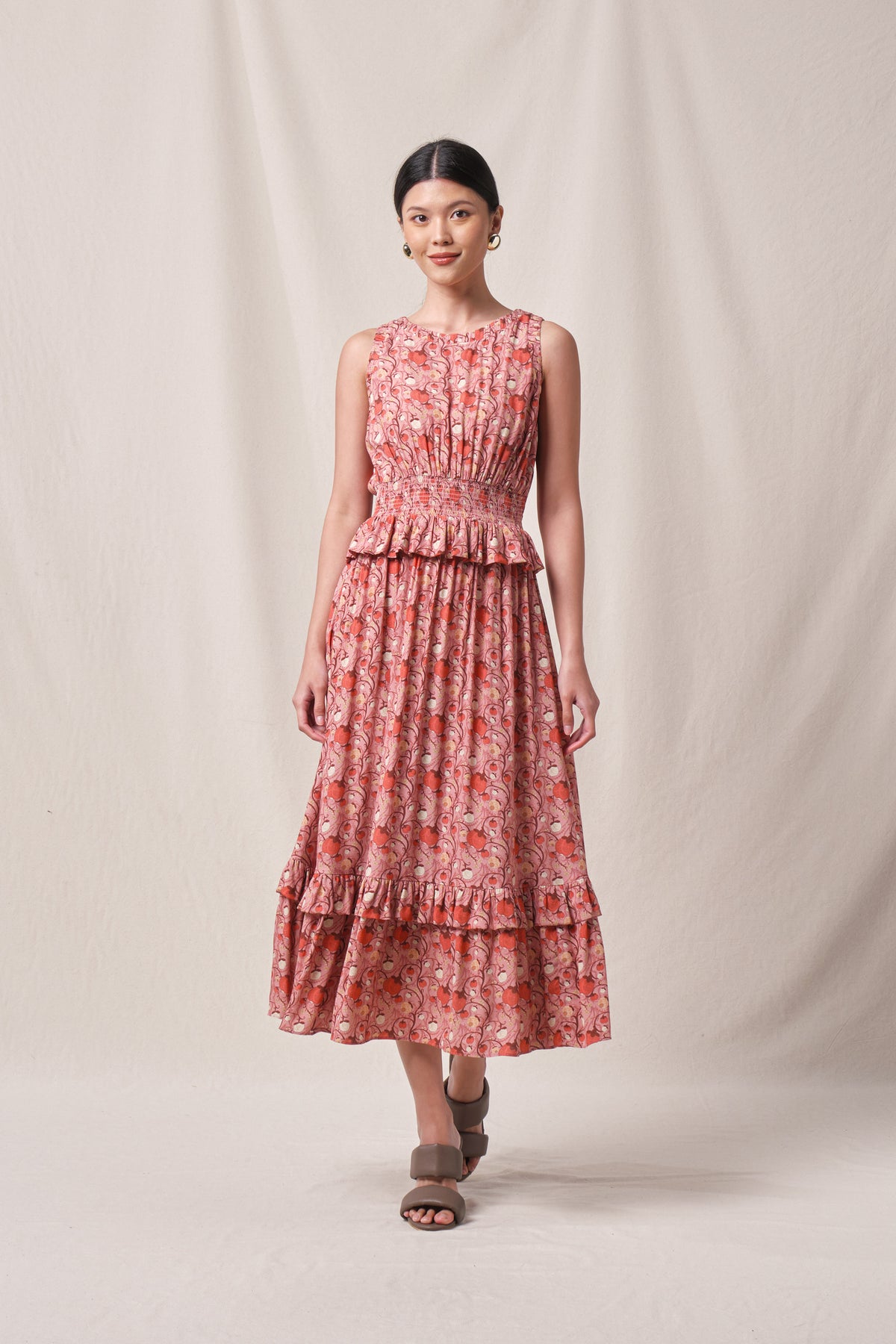 EDLYN Dress in Pink Manggis
