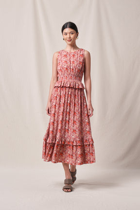 EDLYN Dress in Pink Manggis
