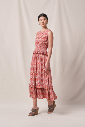 EDLYN Dress in Pink Manggis