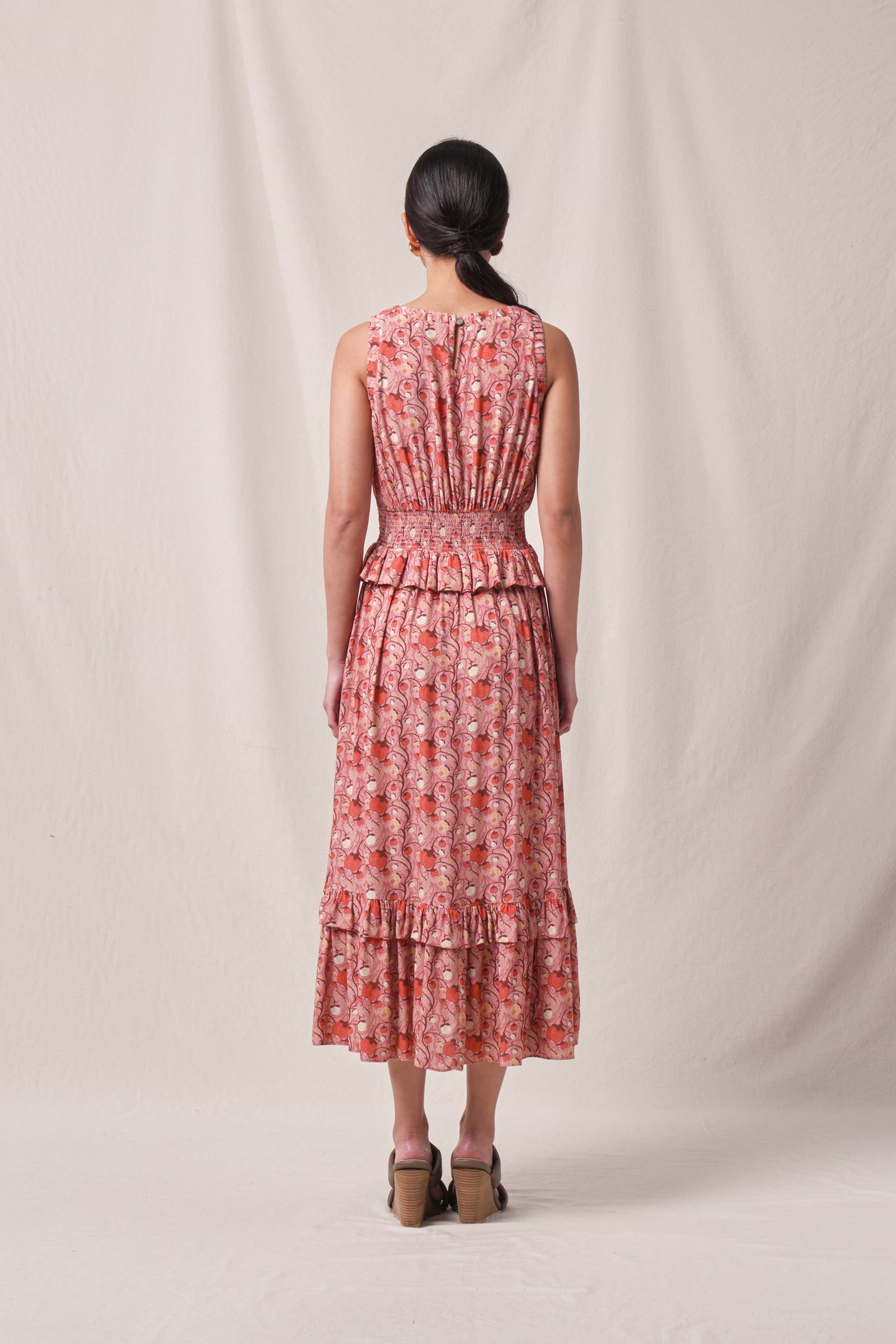 EDLYN Dress in Pink Manggis
