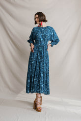 EILA Dress in Blue Mangrove