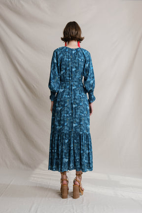 EILA Dress in Blue Mangrove