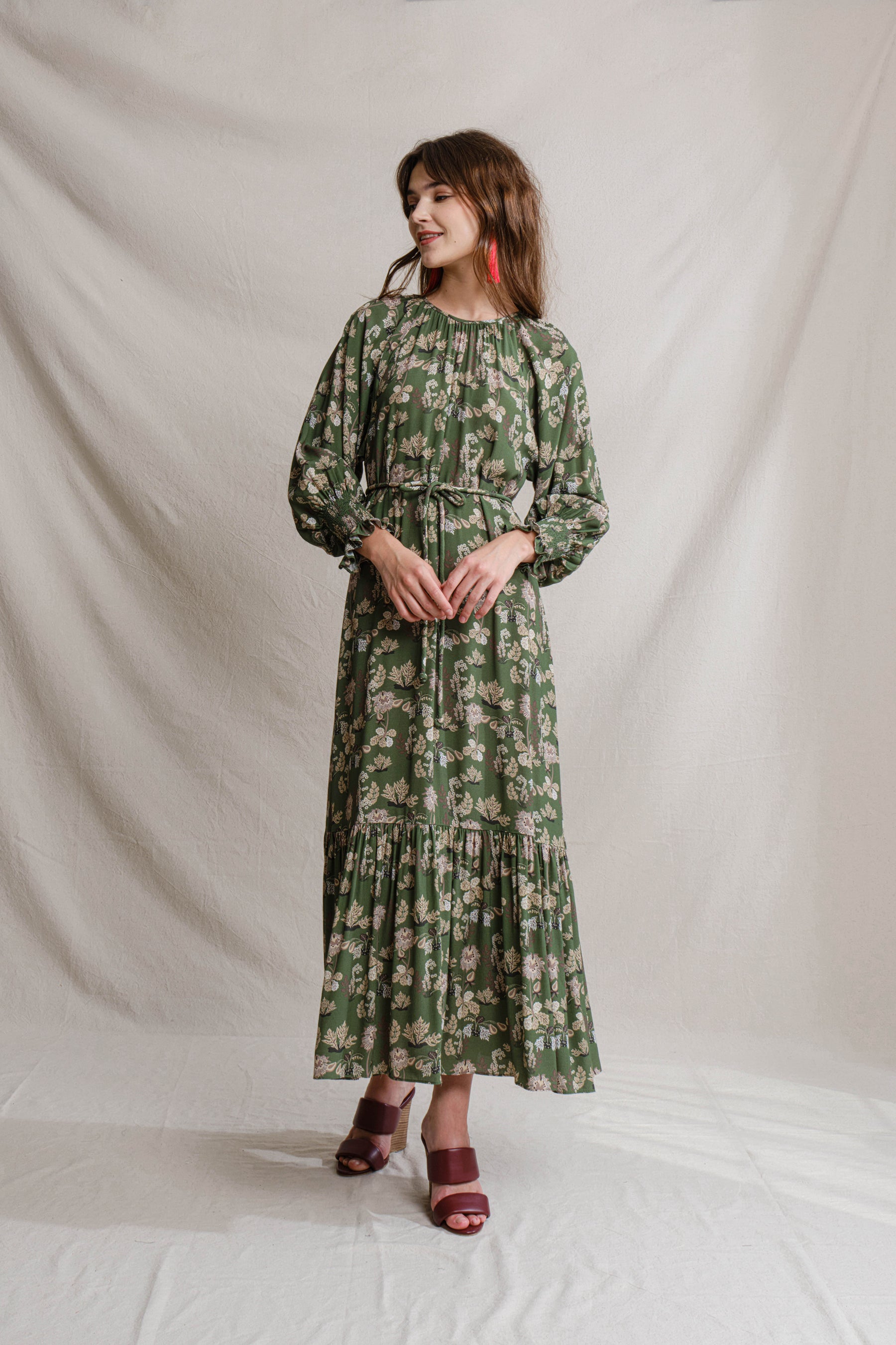 EILA Dress in Pepaya Green