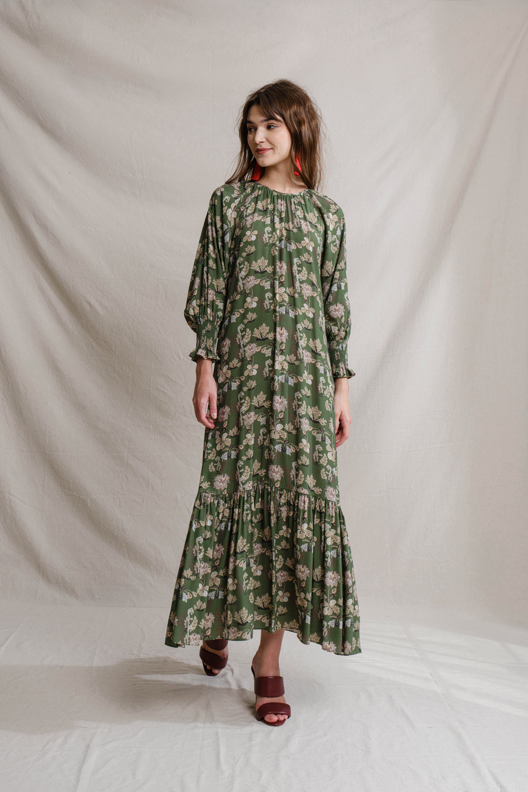 EILA Dress in Pepaya Green