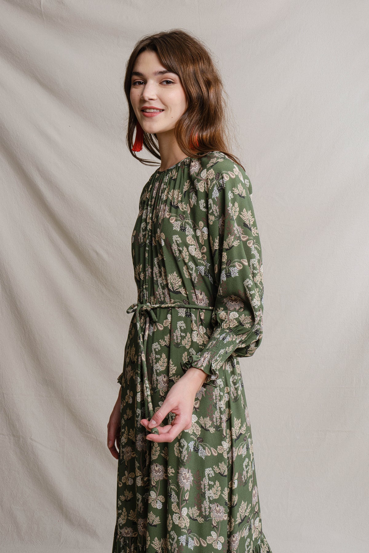 EILA Dress in Pepaya Green