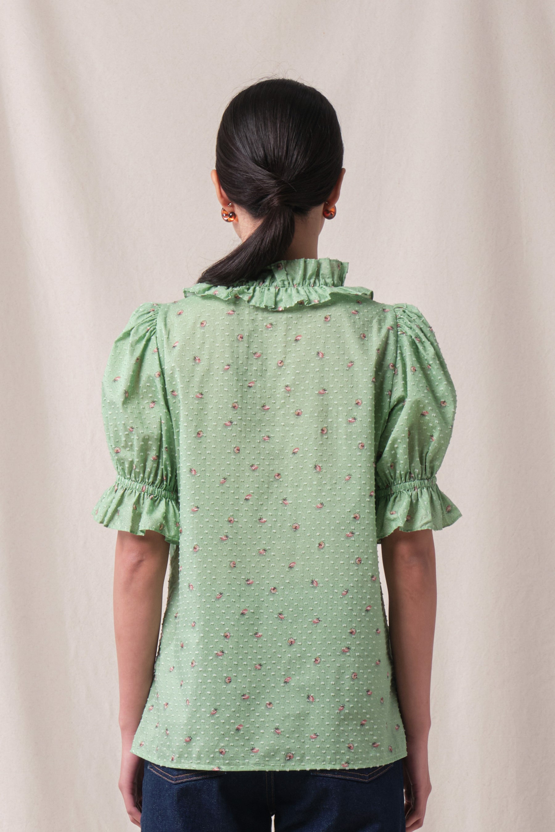 EILEEN Top in Green Canang