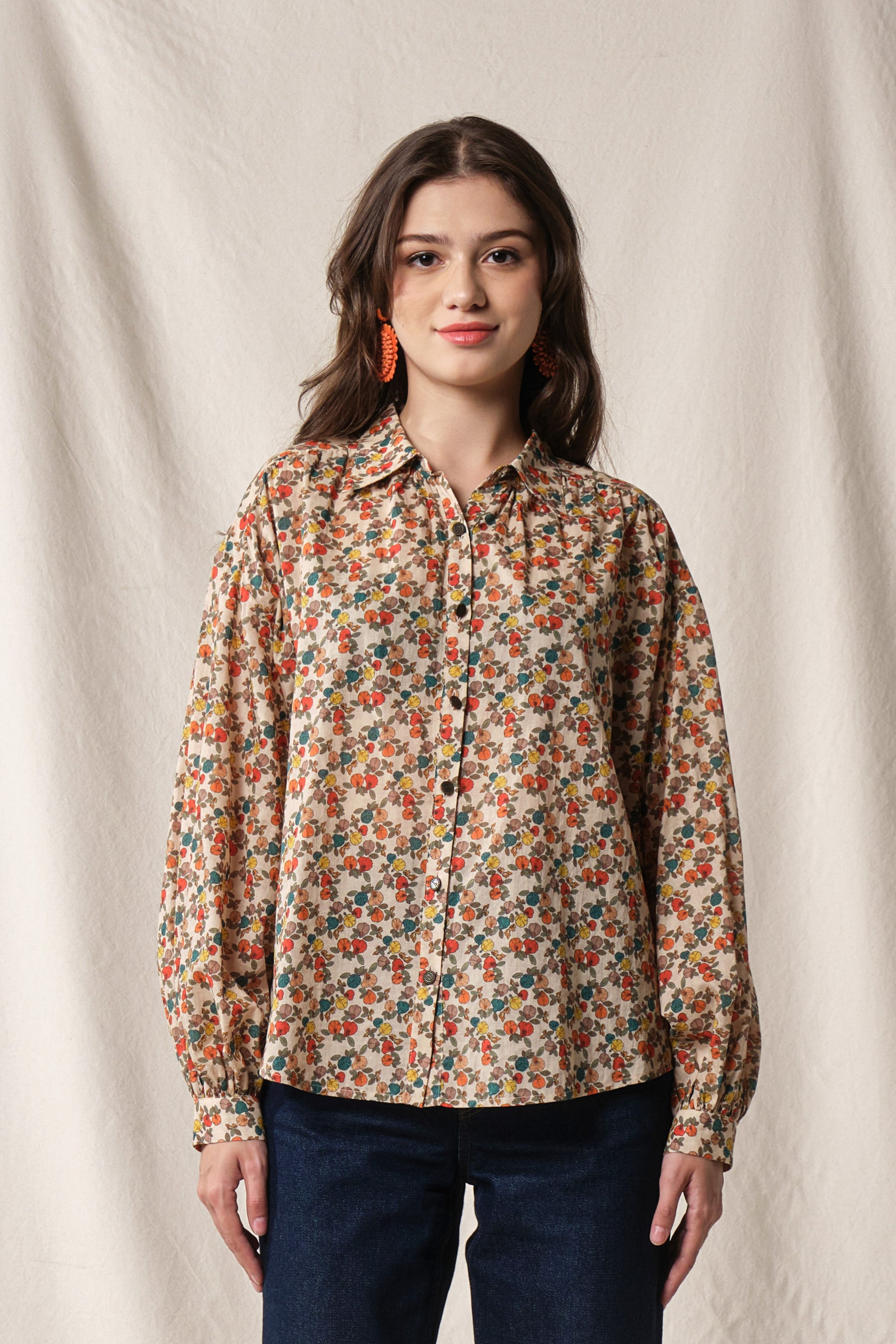 ELA Top in Beige Telang