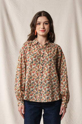 ELA Top in Beige Telang