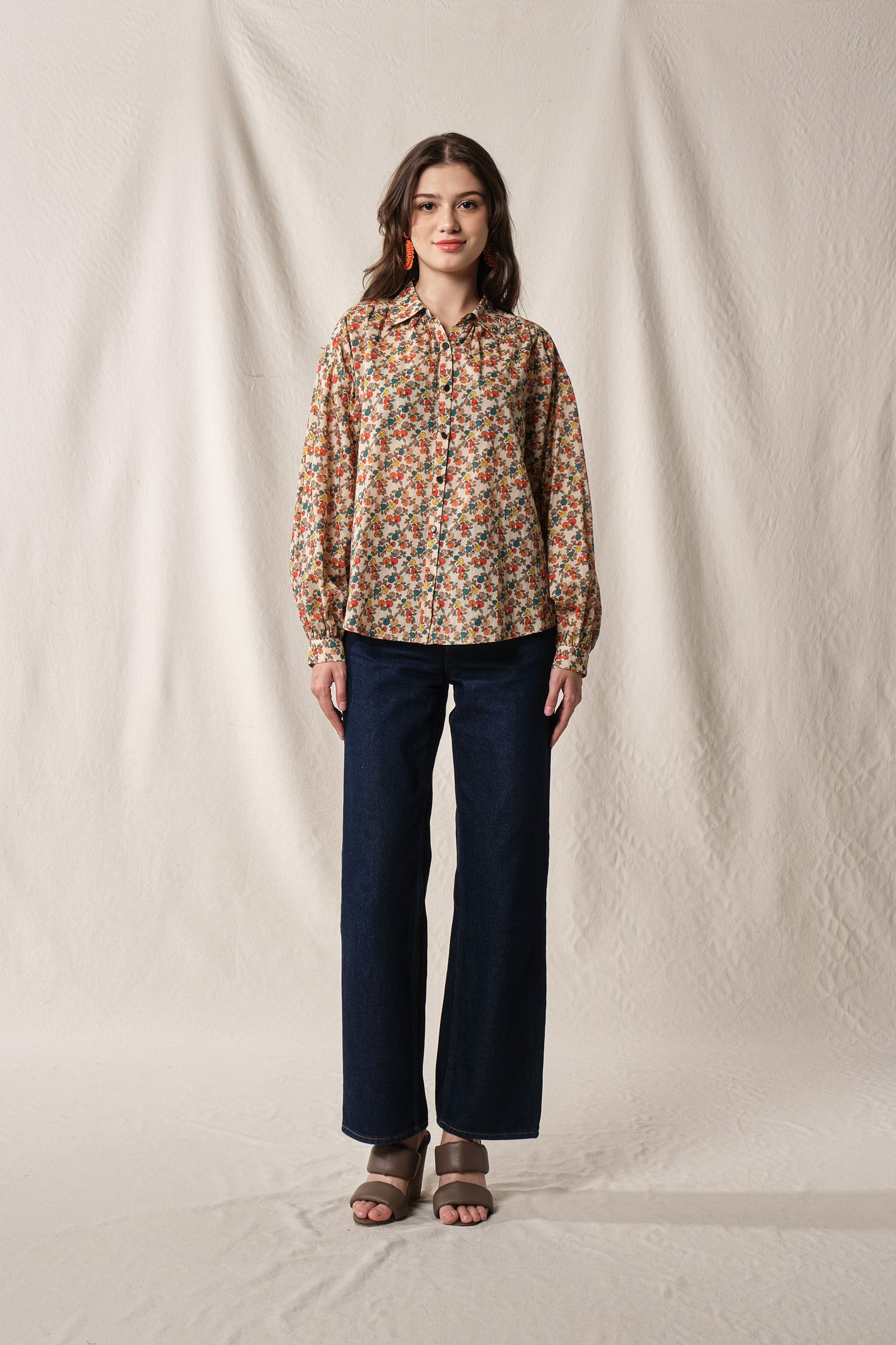 ELA Top in Beige Telang
