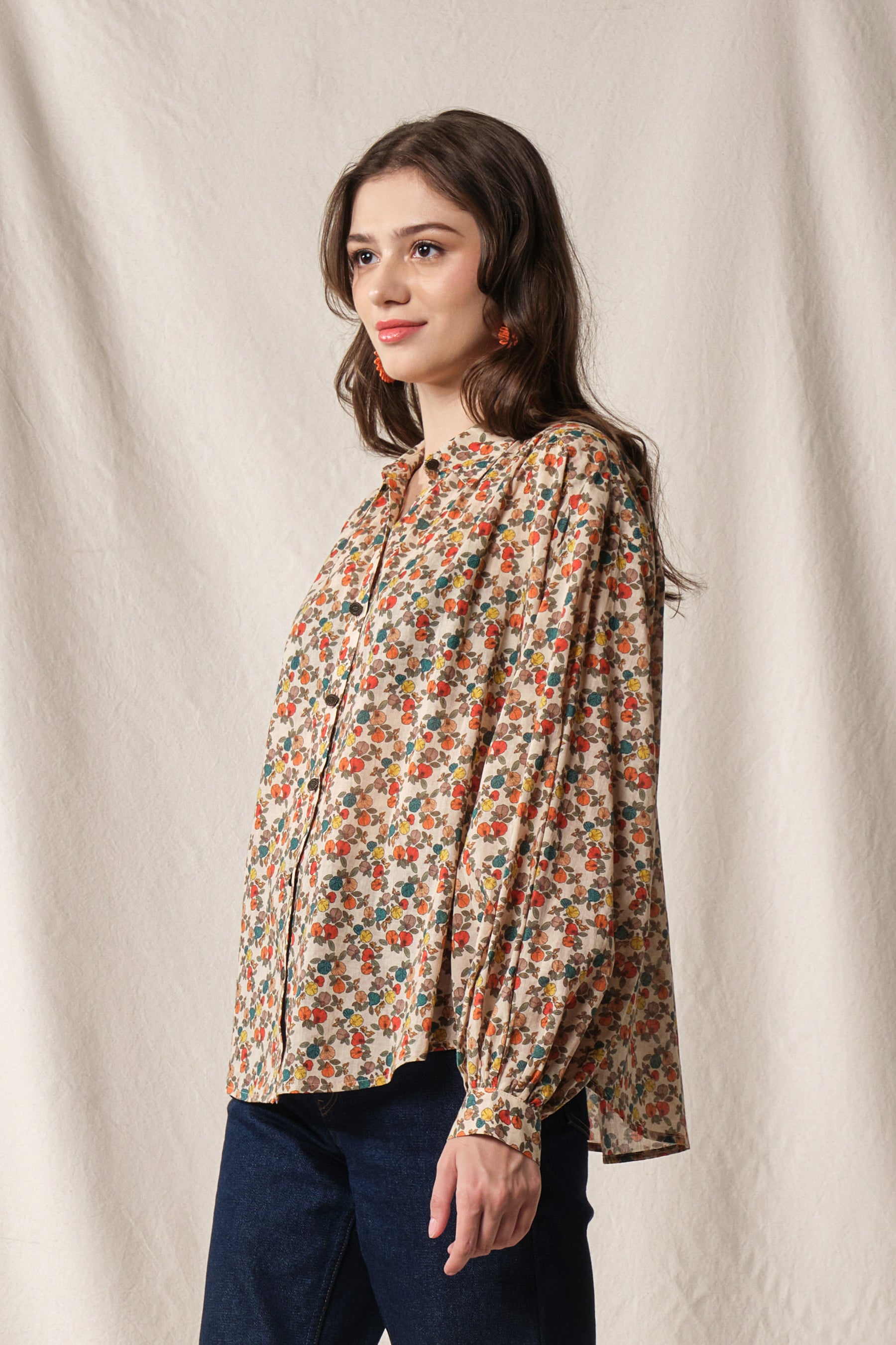 ELA Top in Beige Telang