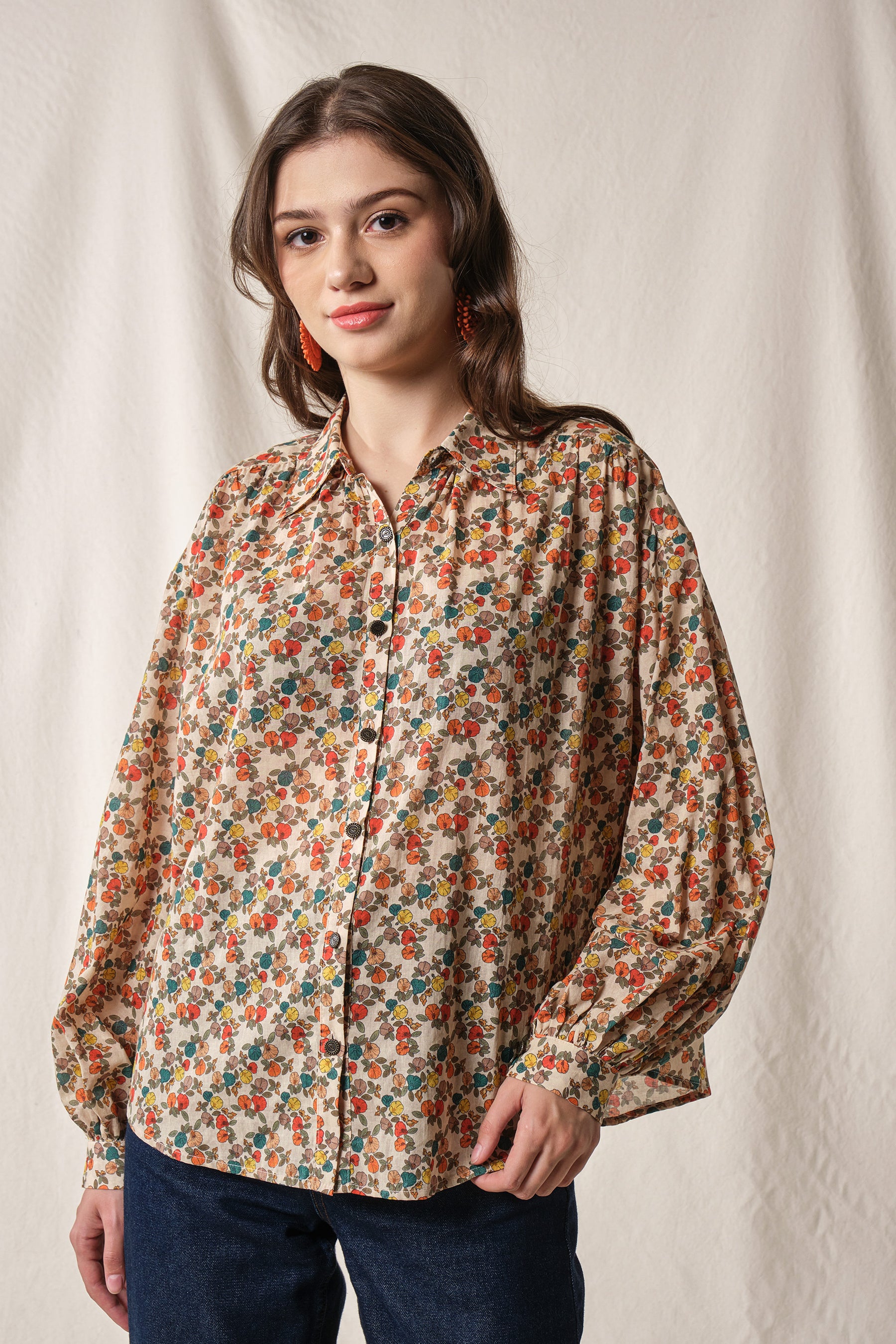 ELA Top in Beige Telang