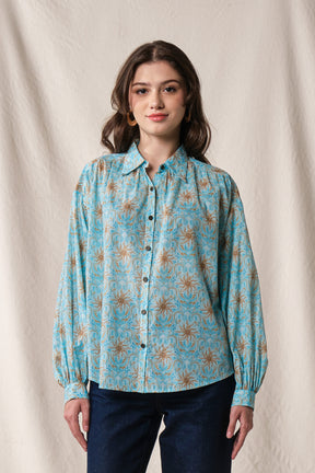 ELA Top in Blue Mentari