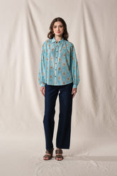 ELA Top in Blue Mentari