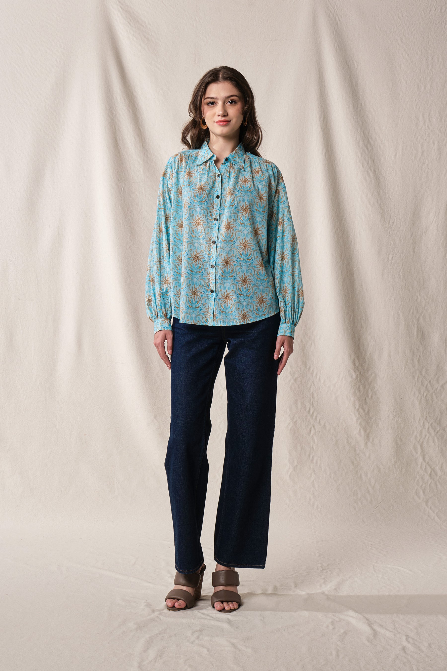 ELA Top in Blue Mentari