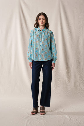 ELA Top in Blue Mentari