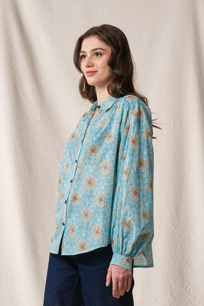 ELA Top in Blue Mentari