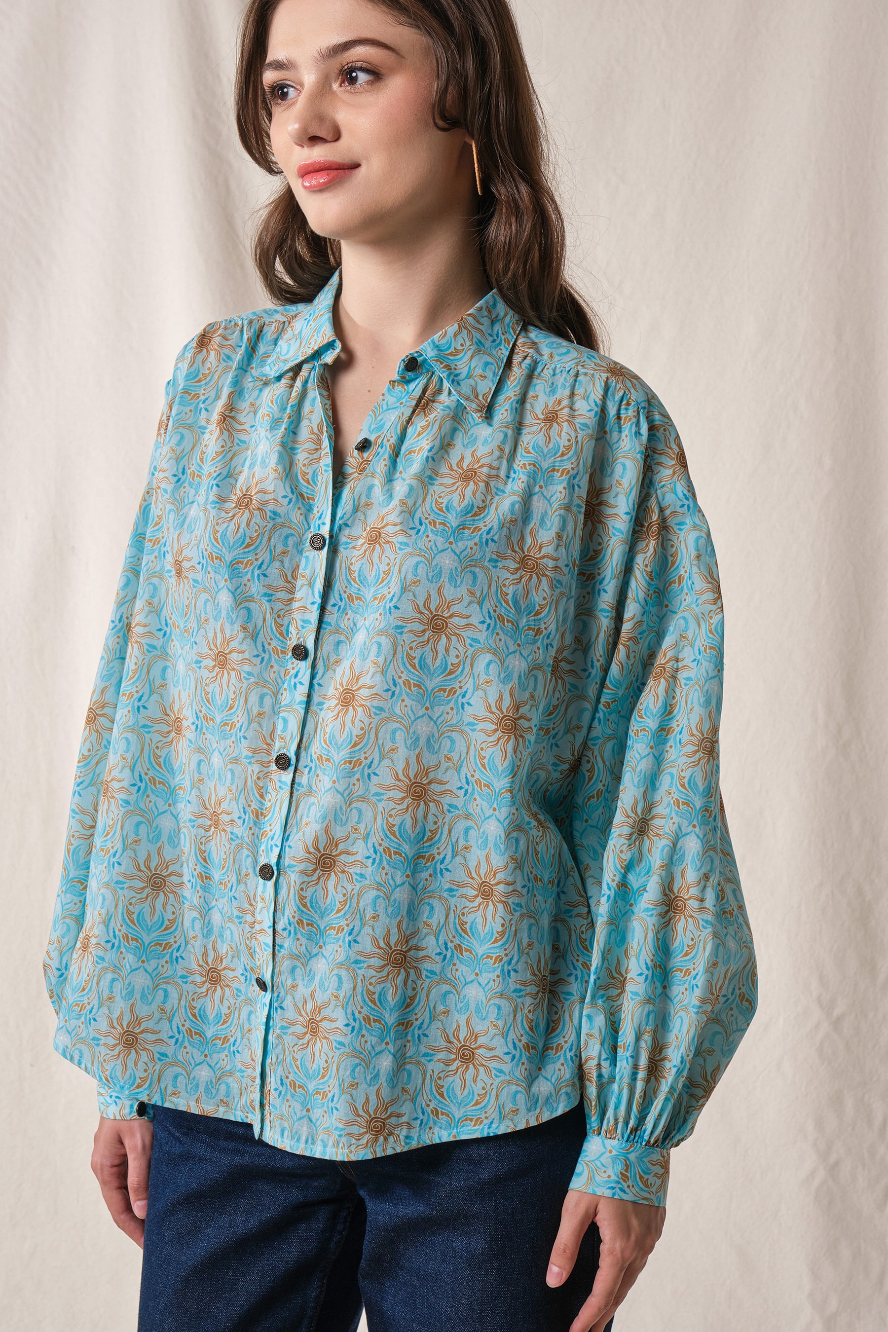 ELA Top in Blue Mentari