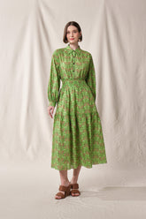 BUNDLING: Ela Top and Riona Skirt in Green Rosea