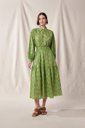 ELA Top in Green Rosea