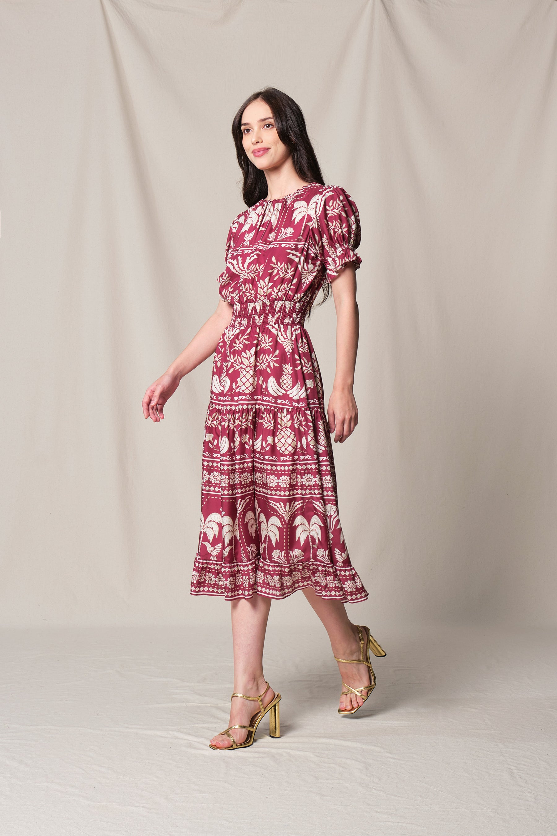 ELOISE Dress in Red Colada