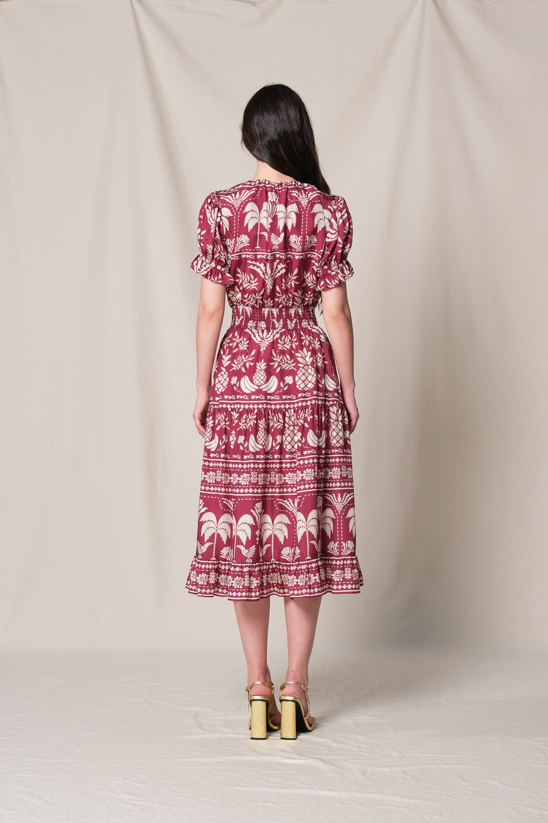 ELOISE Dress in Red Colada