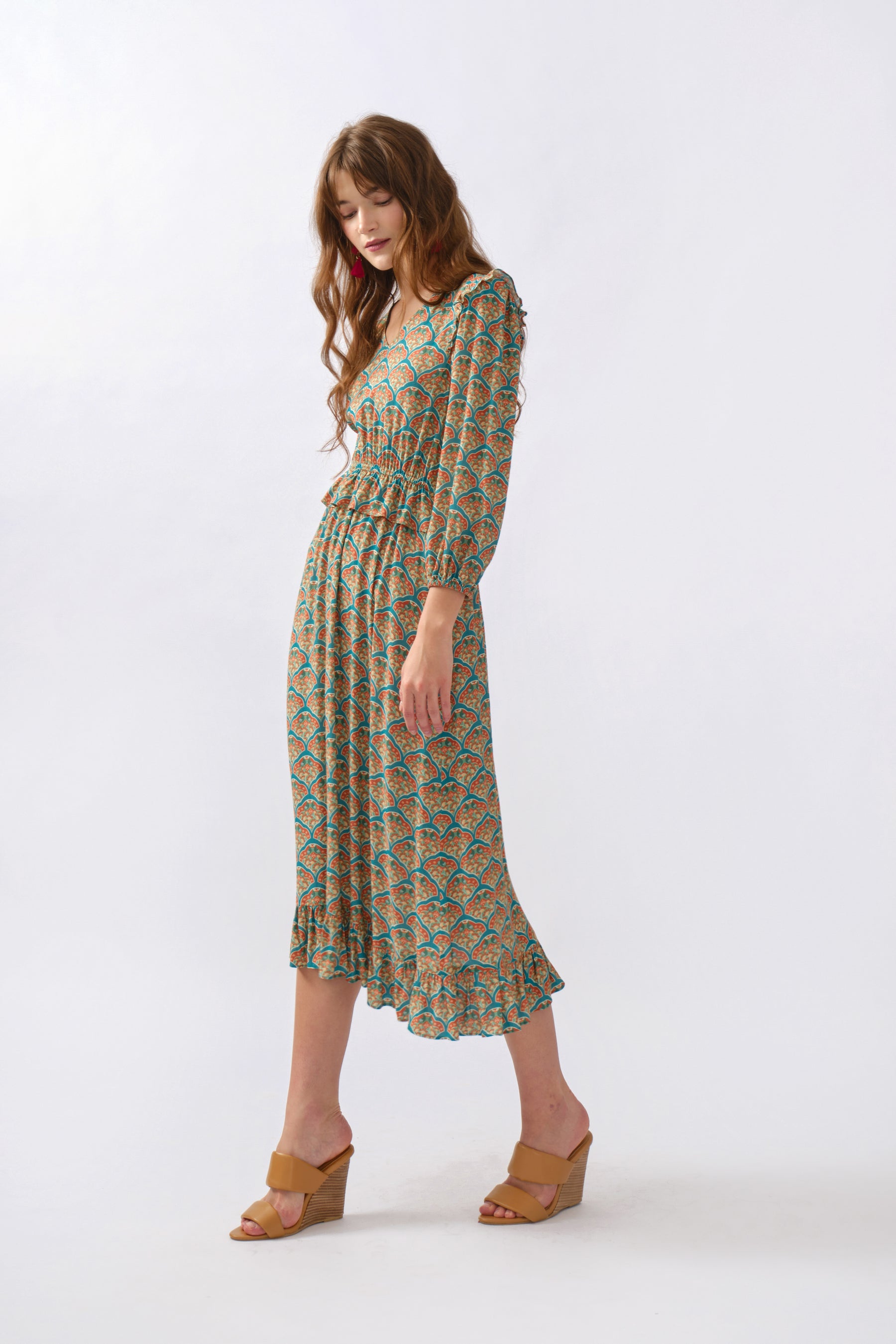 EMILY Dress in Turquoise Kubah